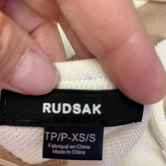 Rudsak Asymmetrical Knit Striped Dress XS/S - Picture 9 of 11